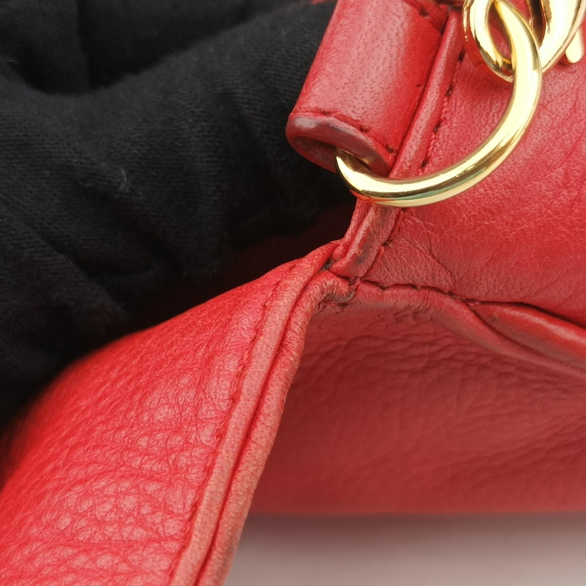 Fendista Pochette Red Leather 8M0276 8M0276-ANG-128-2566フェンディスタ ポシェット レッド レザー 8M0276 8M0276-ANG-128-2566
