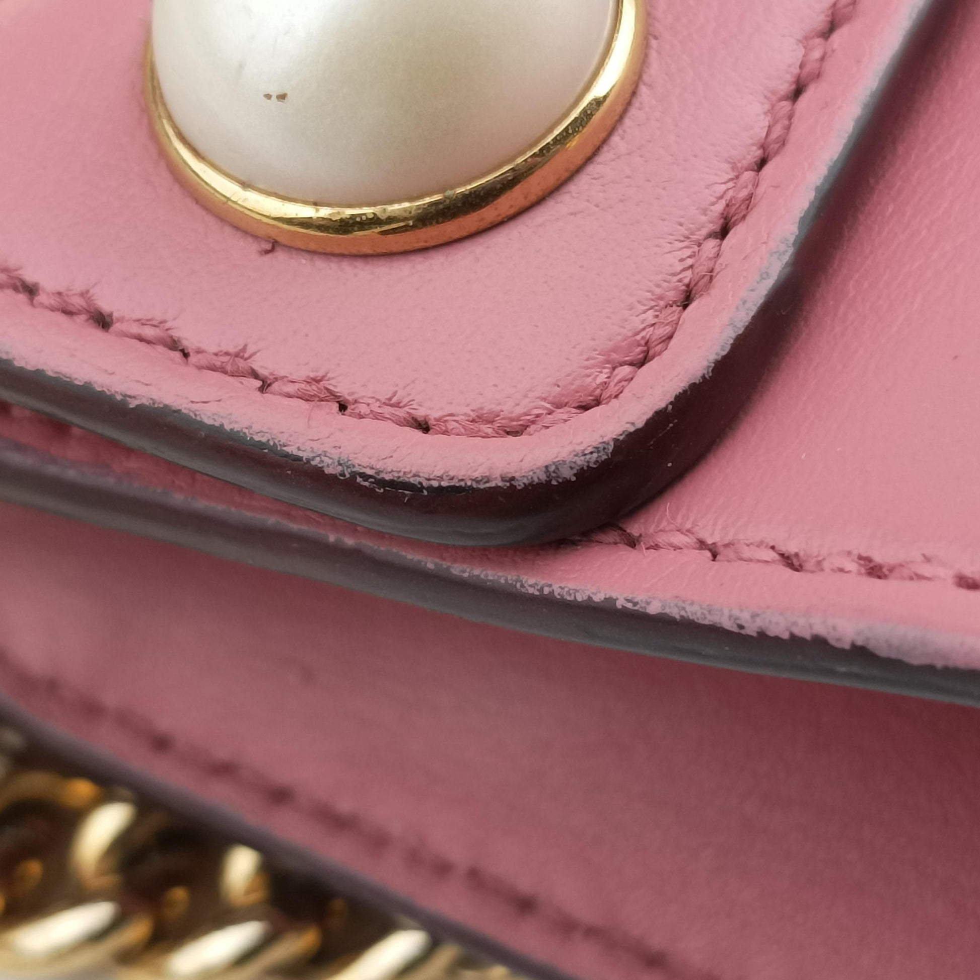 Pre-owned Gucci Padlock Pink Leather 432182 shoulderbag | stylenewstar