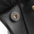 Vintage Prada Double Cuir Black SAFFIANO Leather B2756T handbag | stylenewstar