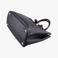 Vintage Prada Double Cuir Black SAFFIANO Leather B2756T handbag | stylenewstar