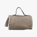Pre-owned Gucci Soho Cerarus Grey Leather 282302 handbag | stylenewstar