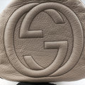 Pre-owned Gucci Soho Cerarus Grey Leather 282302 handbag | stylenewstar