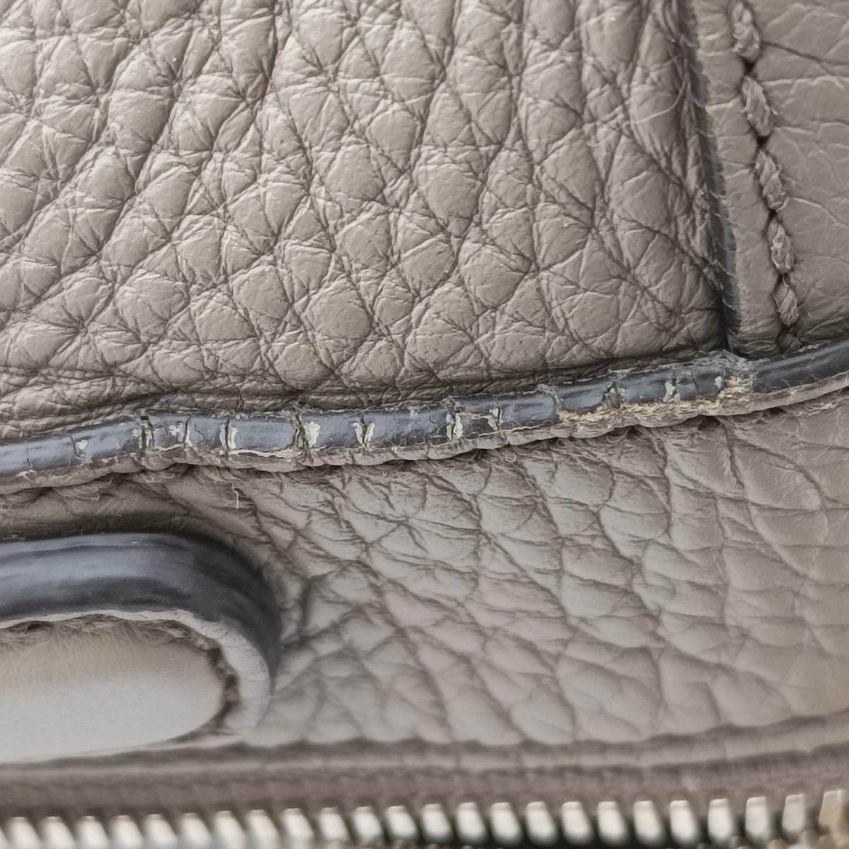 Pre-owned Gucci Soho Cerarus Grey Leather 282302 handbag | stylenewstar
