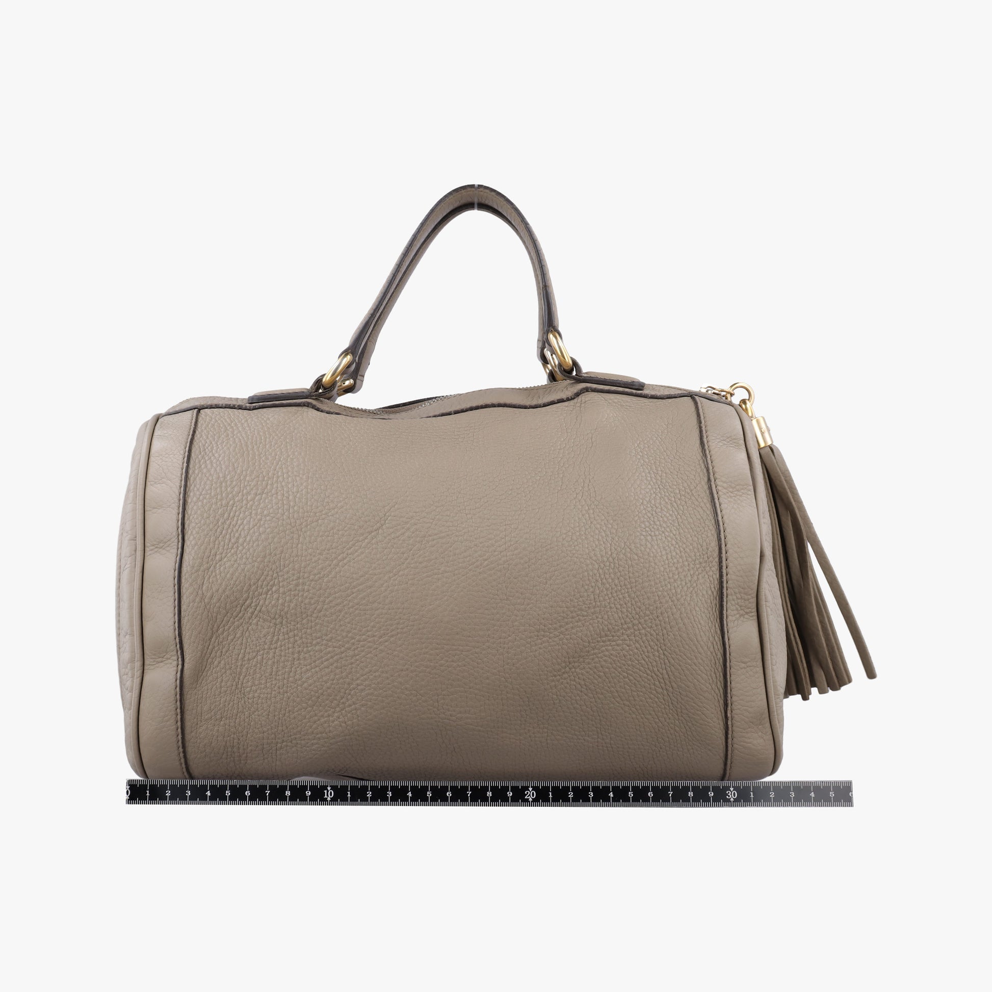Pre-owned Gucci Soho Cerarus Grey Leather 282302 handbag | stylenewstar