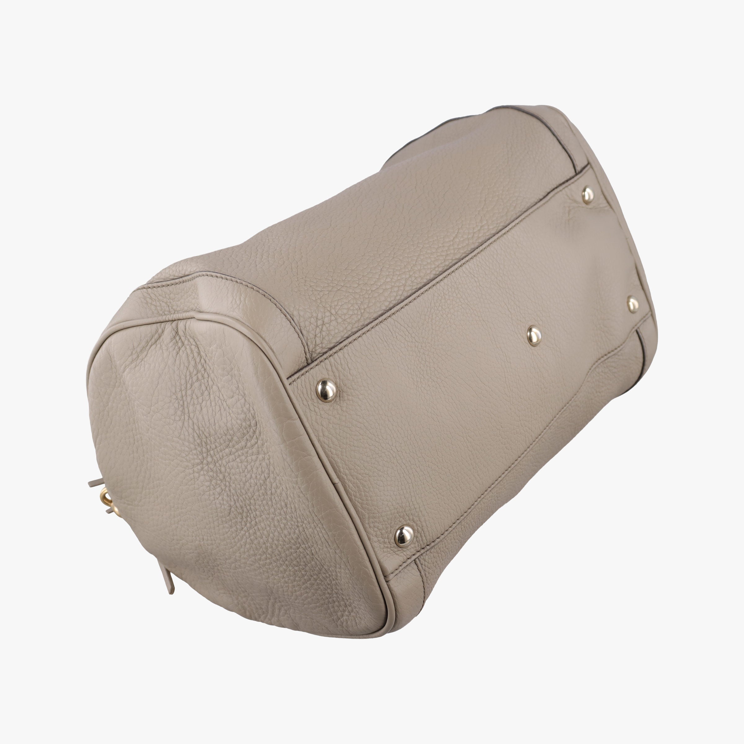 Pre-owned Gucci Soho Cerarus Grey Leather 282302 handbag | stylenewstar