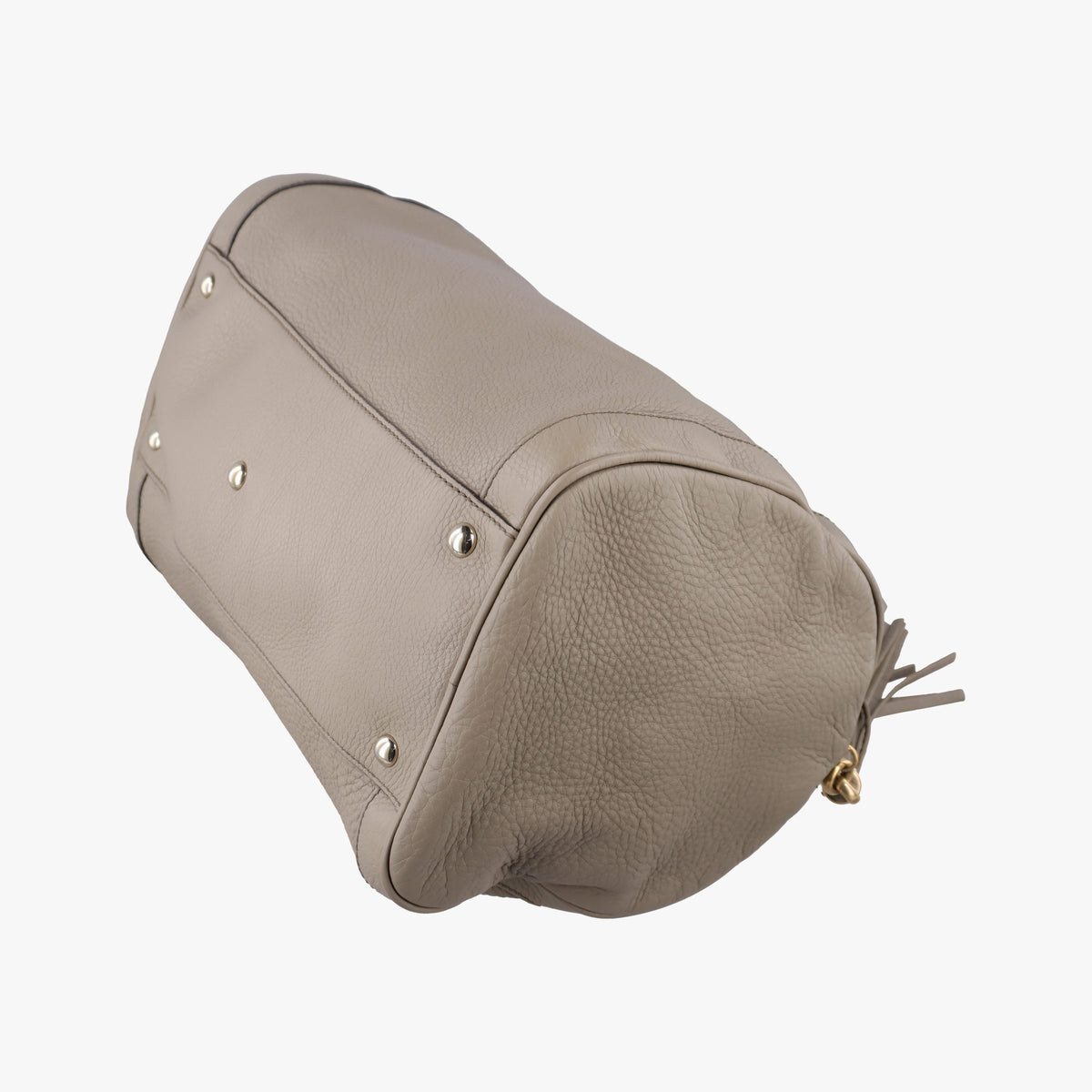 Pre-owned Gucci Soho Cerarus Grey Leather 282302 handbag | stylenewstar