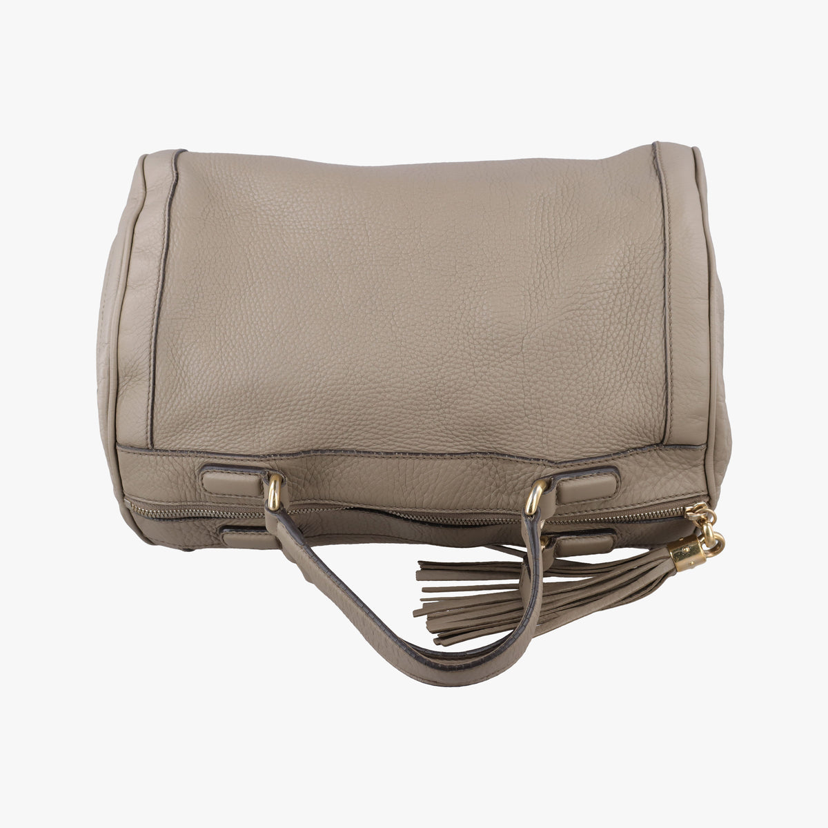 Pre-owned Gucci Soho Cerarus Grey Leather 282302 handbag | stylenewstar