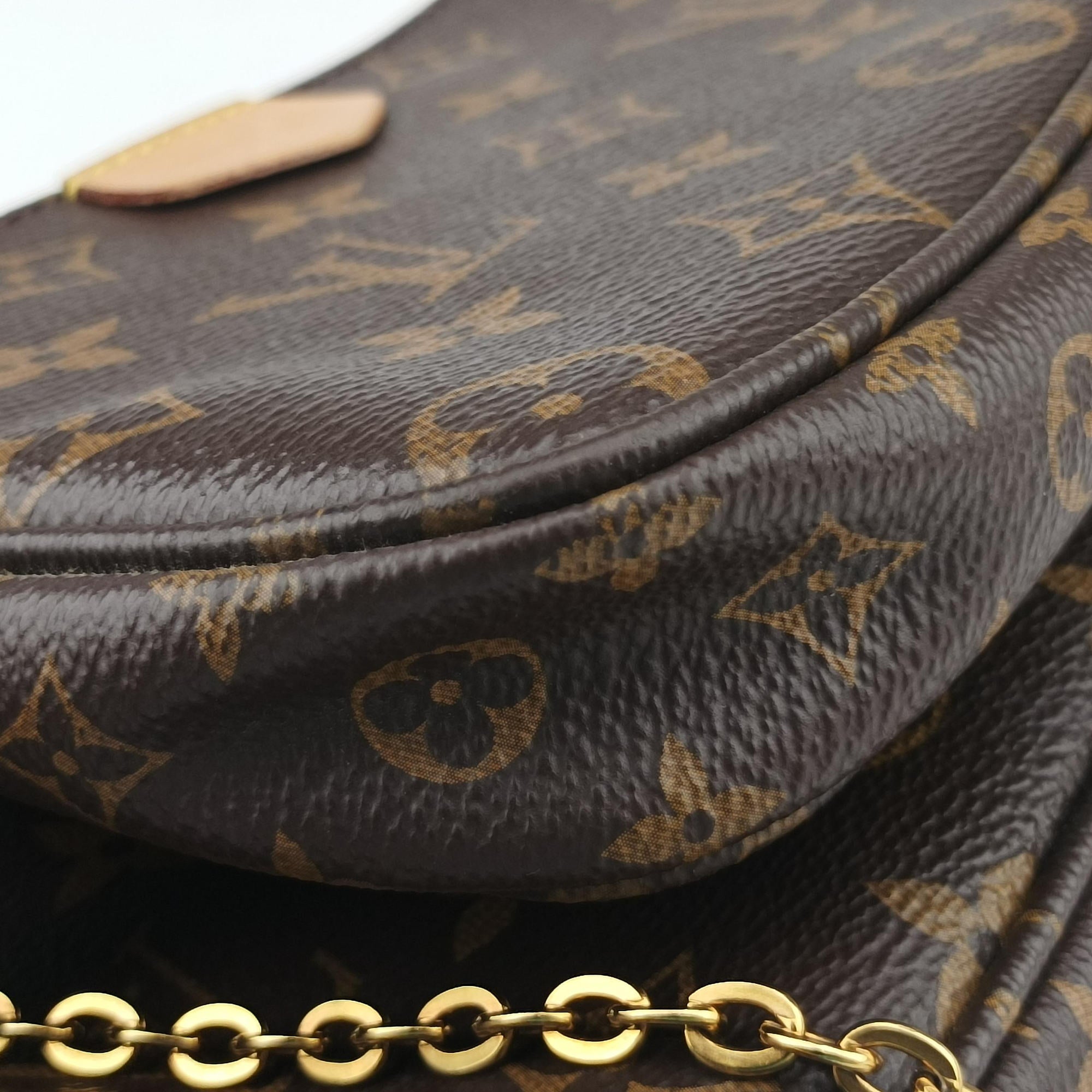 Pre-owned Louis Vuitton Multi Pochette Accessoir brown×khaki Monogram Canvas M44813 shoulderbag | stylenewstar