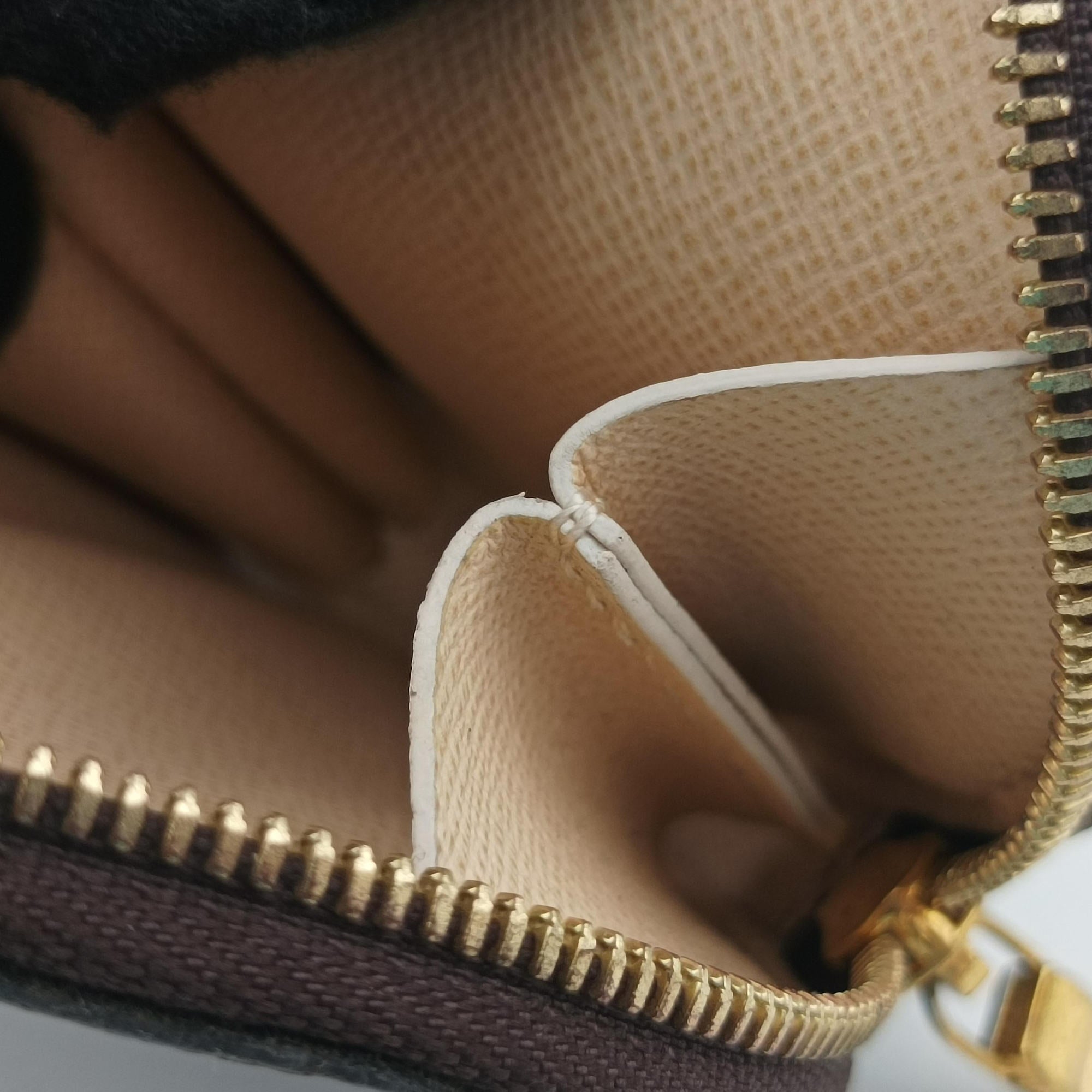 Pre-owned Louis Vuitton Multi Pochette Accessoir brown×khaki Monogram Canvas M44813 shoulderbag | stylenewstar