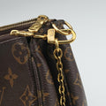 Pre-owned Louis Vuitton Multi Pochette Accessoir brown×khaki Monogram Canvas M44813 shoulderbag | stylenewstar