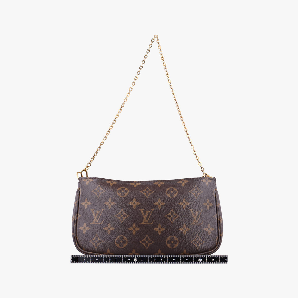 Pre-owned Louis Vuitton Multi Pochette Accessoir brown×khaki Monogram Canvas M44813 shoulderbag | stylenewstar