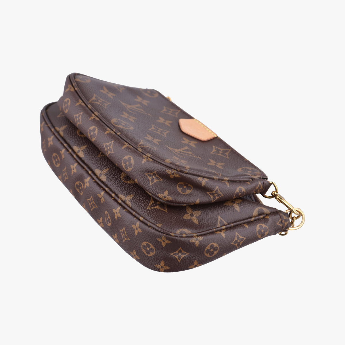 Pre-owned Louis Vuitton Multi Pochette Accessoir brown×khaki Monogram Canvas M44813 shoulderbag | stylenewstar