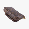 Pre-owned Louis Vuitton Multi Pochette Accessoir brown×khaki Monogram Canvas M44813 shoulderbag | stylenewstar