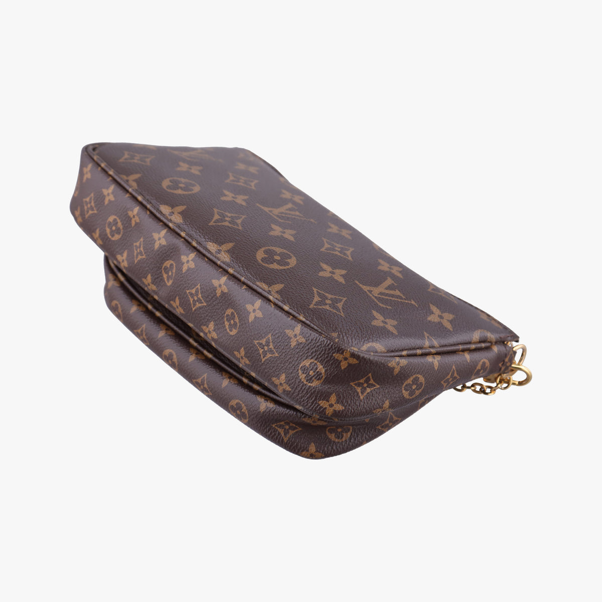 Pre-owned Louis Vuitton Multi Pochette Accessoir brown×khaki Monogram Canvas M44813 shoulderbag | stylenewstar