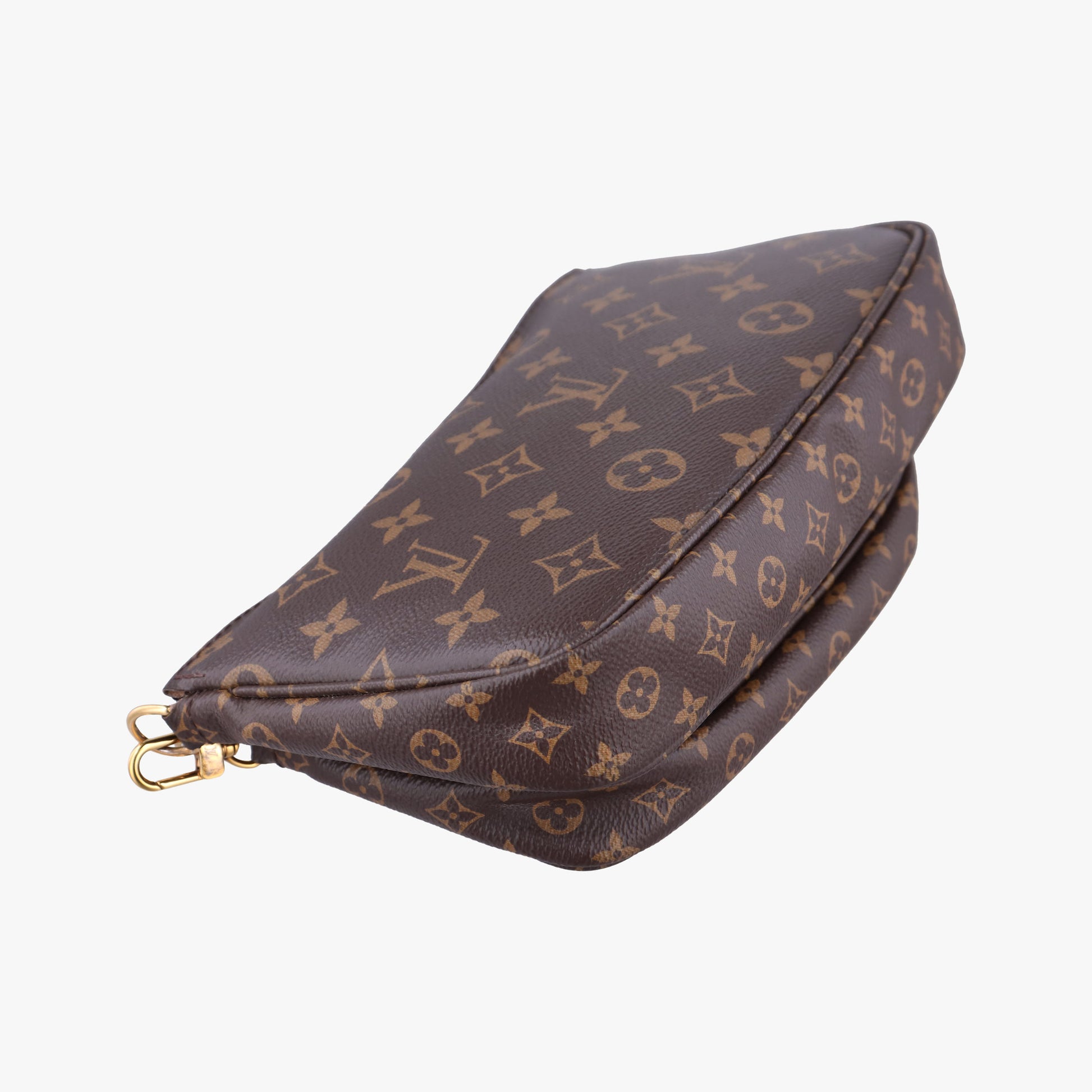 Pre-owned Louis Vuitton Multi Pochette Accessoir brown×khaki Monogram Canvas M44813 shoulderbag | stylenewstar