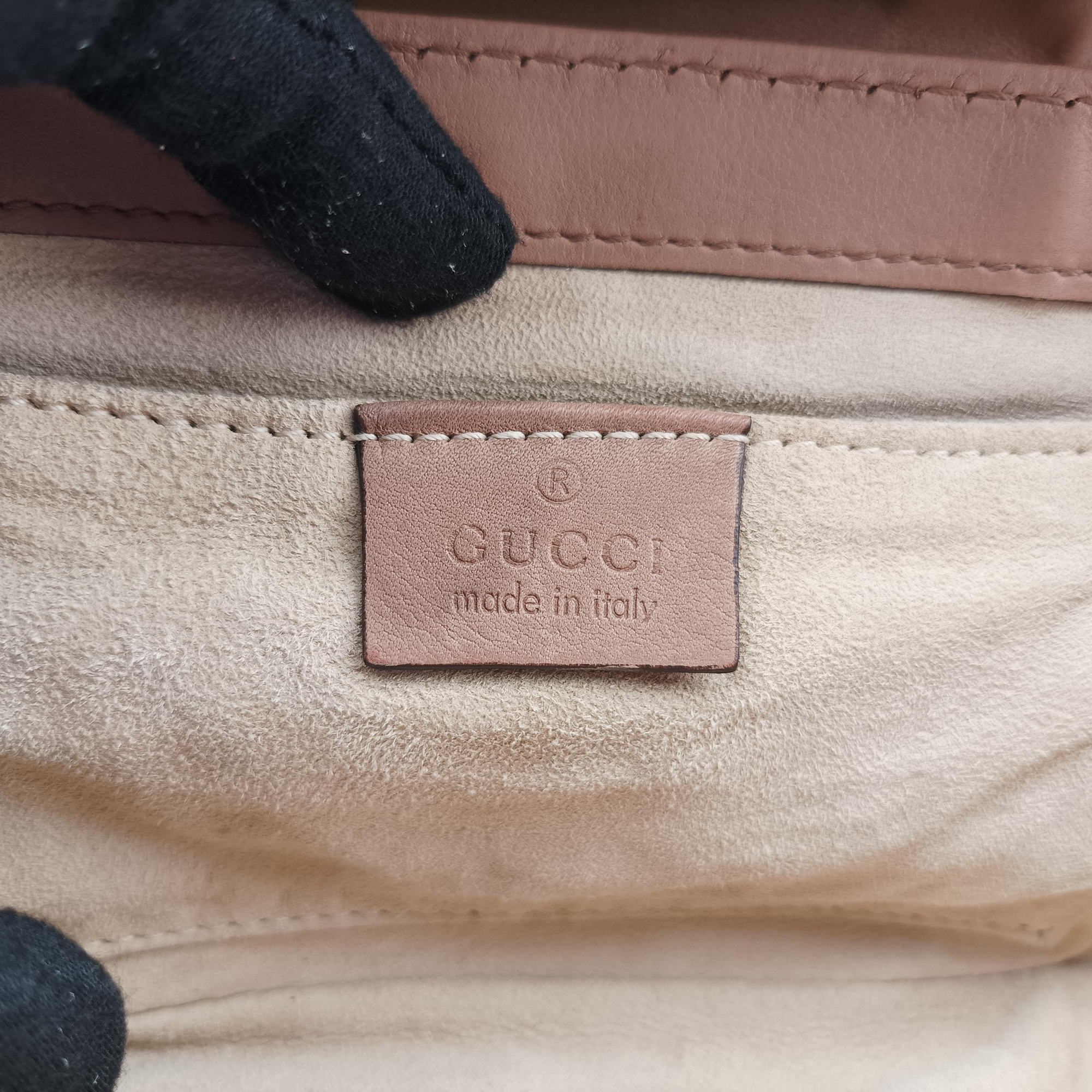 Pre-owned Gucci Snaffle Bit Brown leather 263984 handbag | stylenewstar