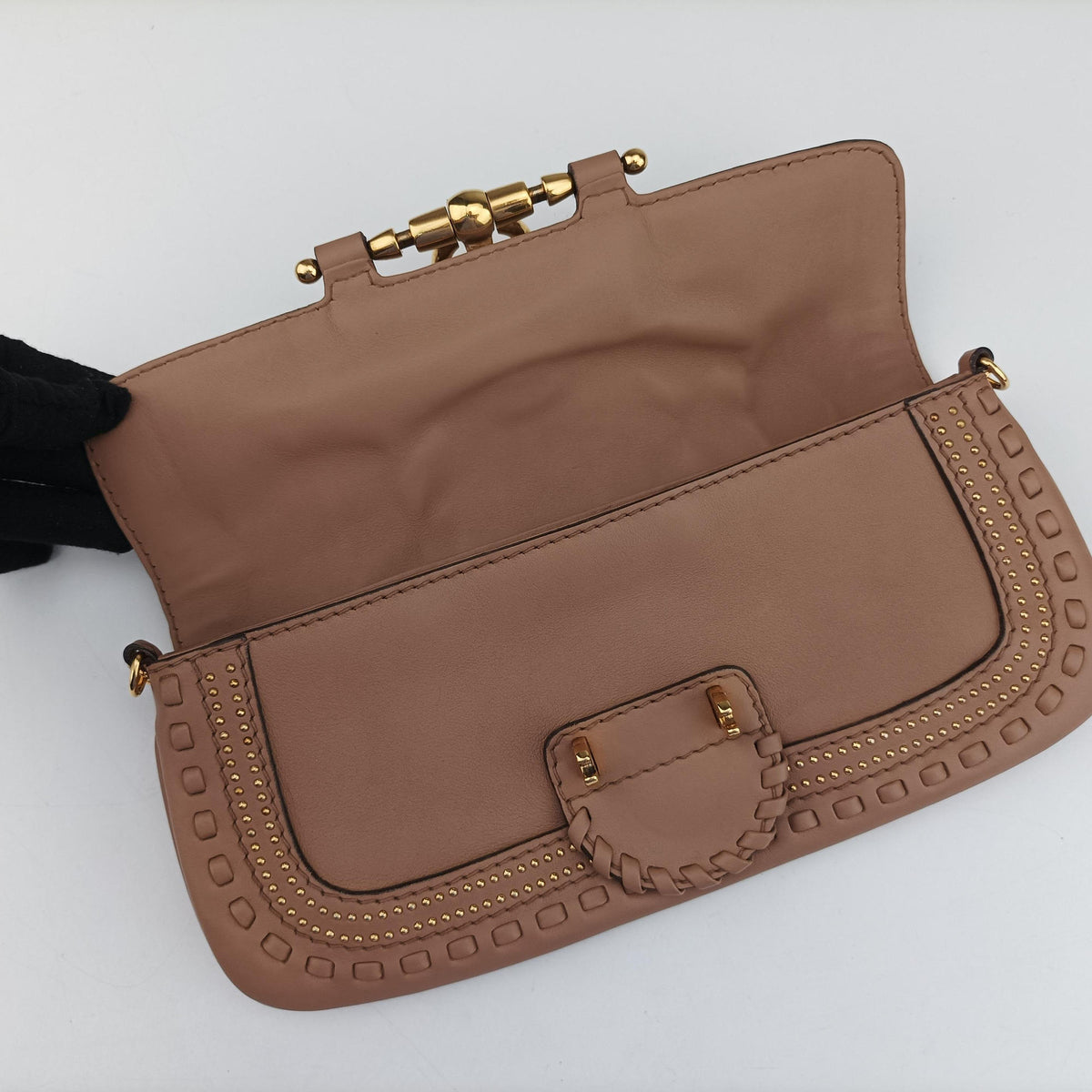 Pre-owned Gucci Snaffle Bit Brown leather 263984 handbag | stylenewstar