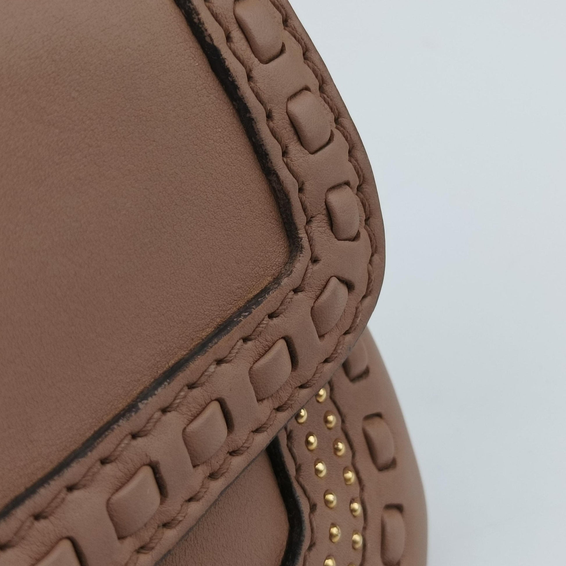 Pre-owned Gucci Snaffle Bit Brown leather 263984 handbag | stylenewstar