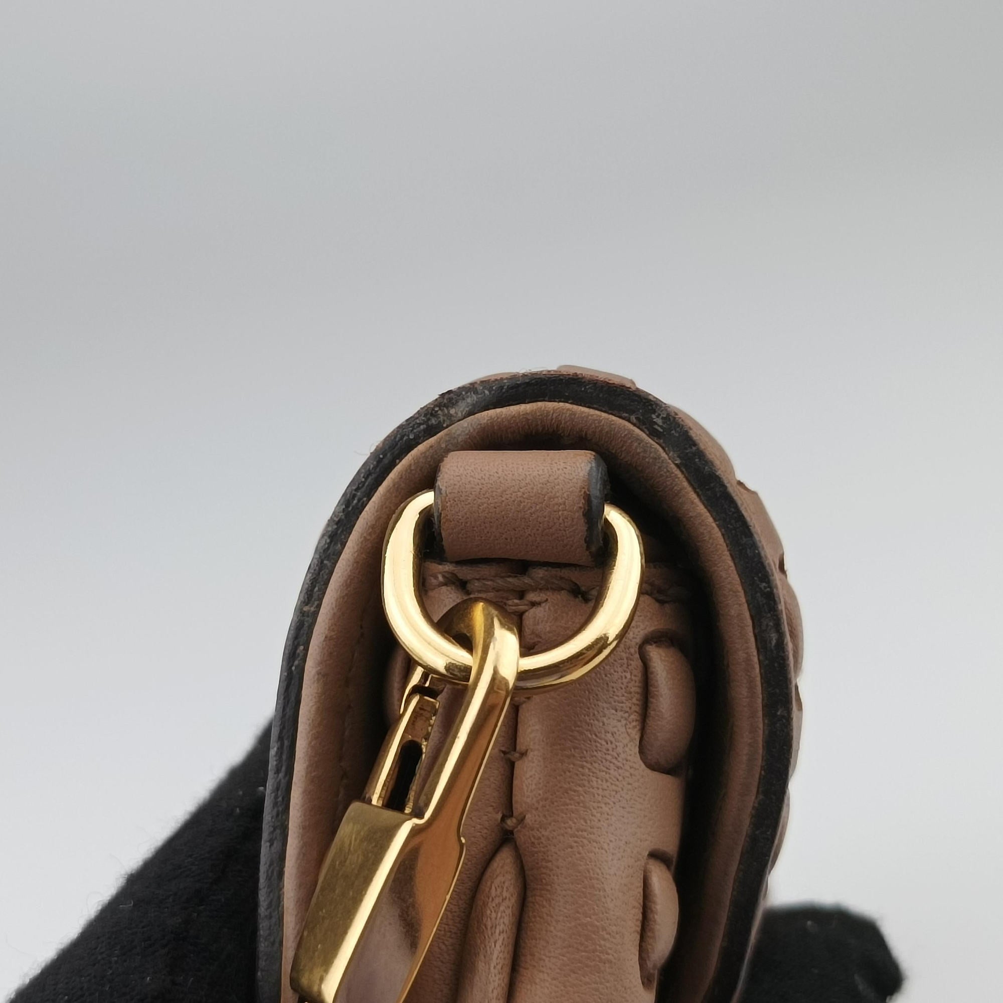 Pre-owned Gucci Snaffle Bit Brown leather 263984 handbag | stylenewstar