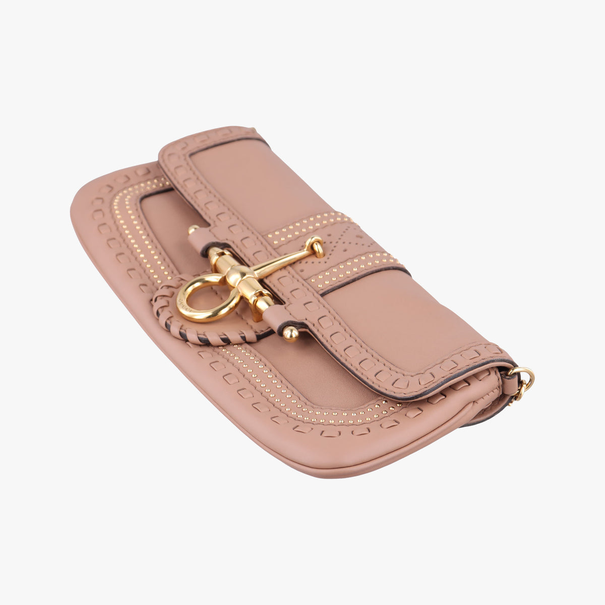 Pre-owned Gucci Snaffle Bit Brown leather 263984 handbag | stylenewstar