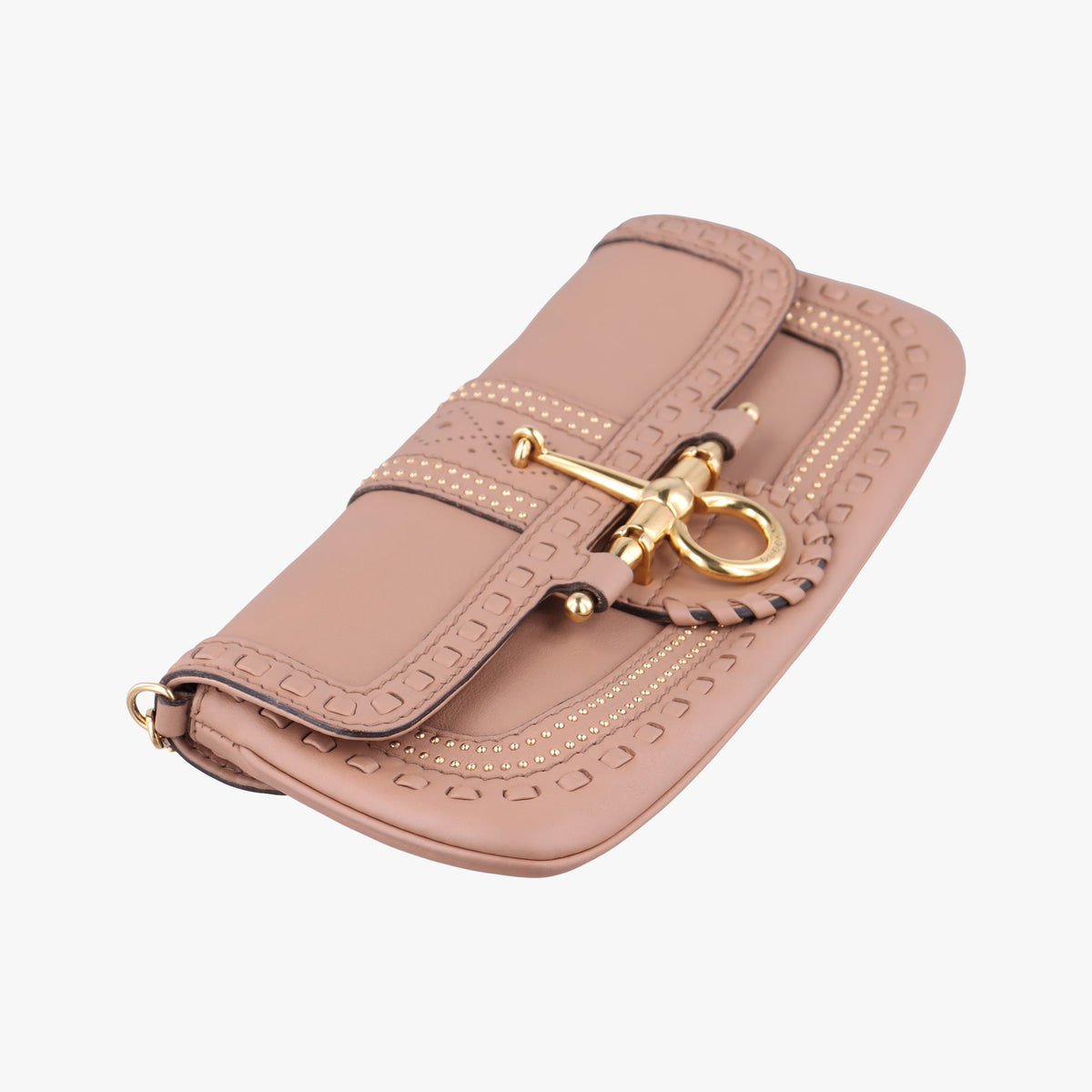 Pre-owned Gucci Snaffle Bit Brown leather 263984 handbag | stylenewstar