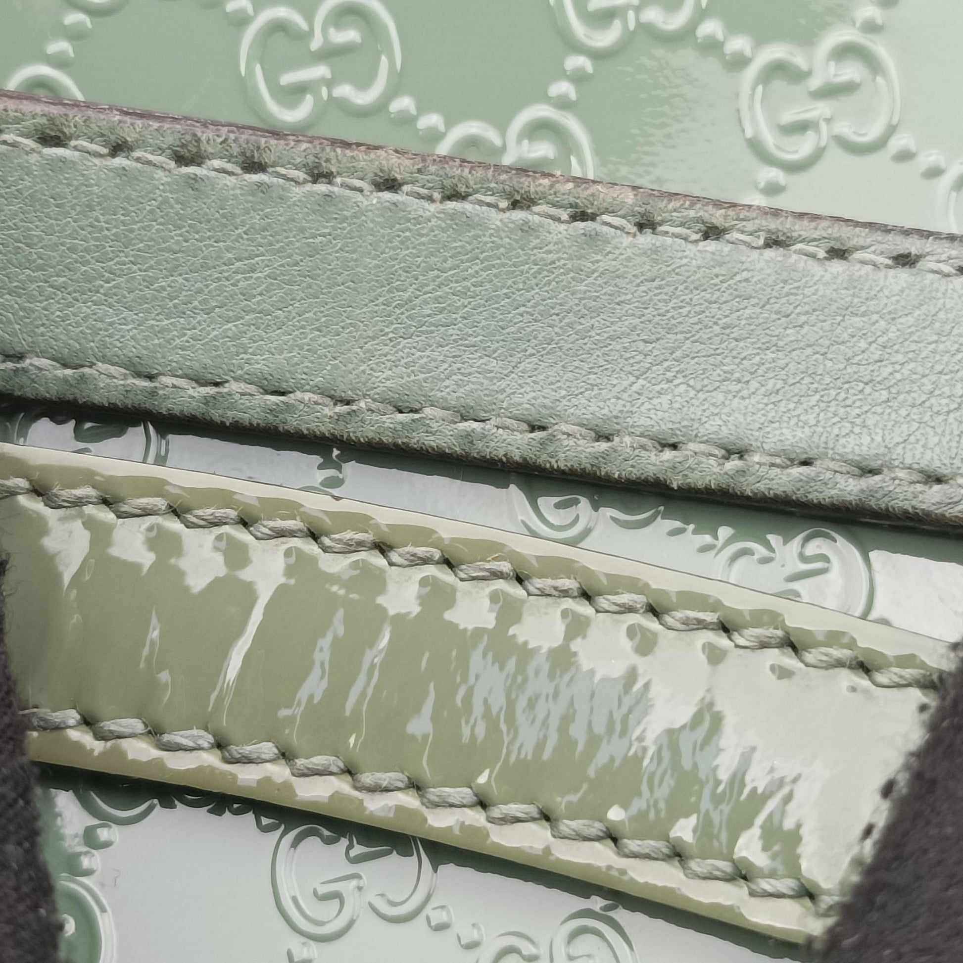 Microguccissima Green Patent Leather 309614 H015439592マイクログッチシマ グリーン パテント 309614 H015439592