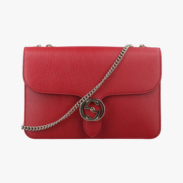 Interlocking G Red Leather 510303 A039897858インターロッキングG レッド レザー 510303 A039897858