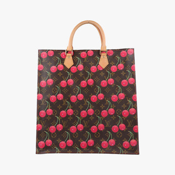Pre-owned Louis Vuitton Cherry Sac Plat Brown×Cherry Print Monogram Canvas M95010 handbag | stylenewstar