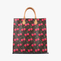 Pre-owned Louis Vuitton Cherry Sac Plat Brown×Cherry Print Monogram Canvas M95010 handbag | stylenewstar