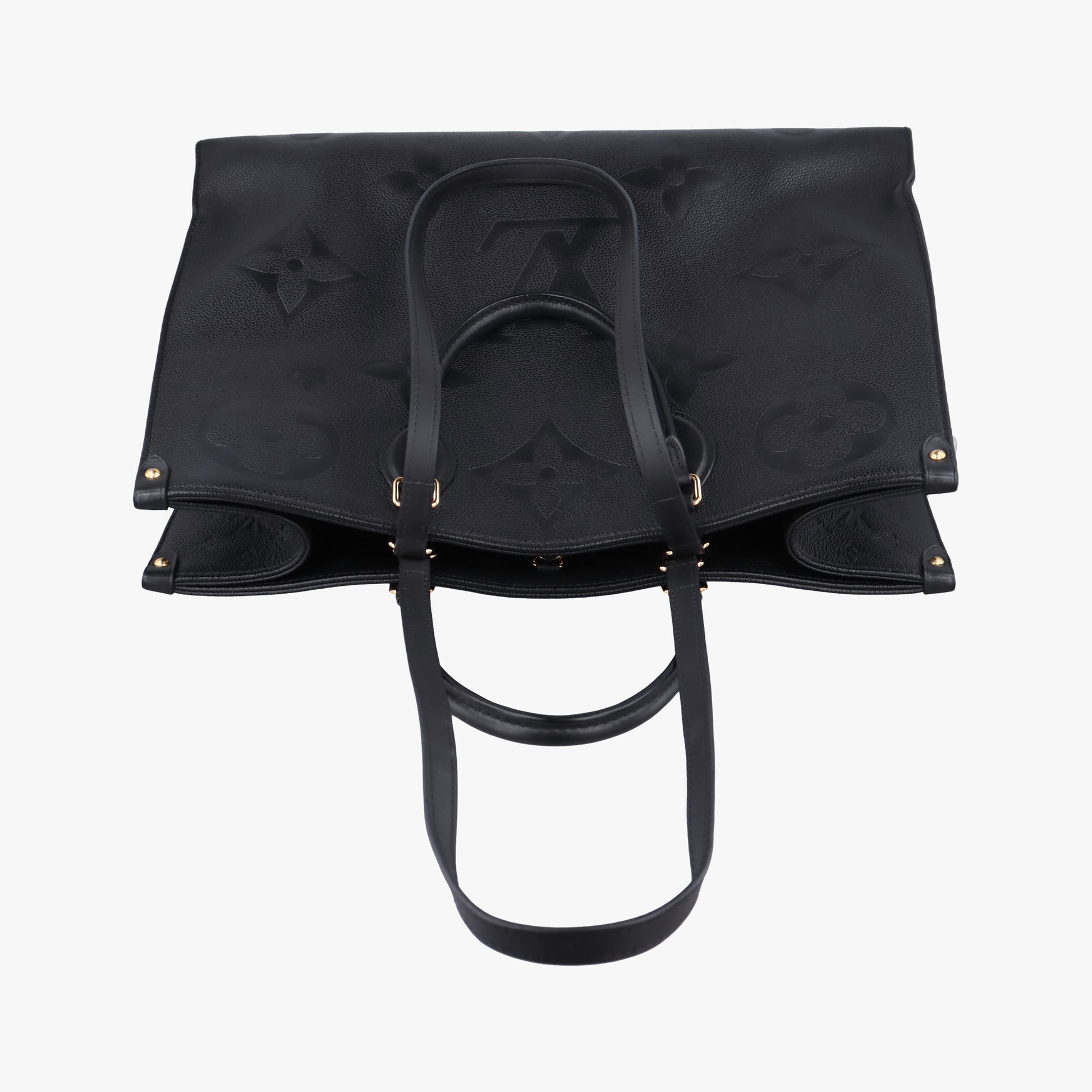 Pre-owned Louis Vuitton OnTheGo GM Noir Monogram Empreinte Giant M44925 shoulderbag | stylenewstar