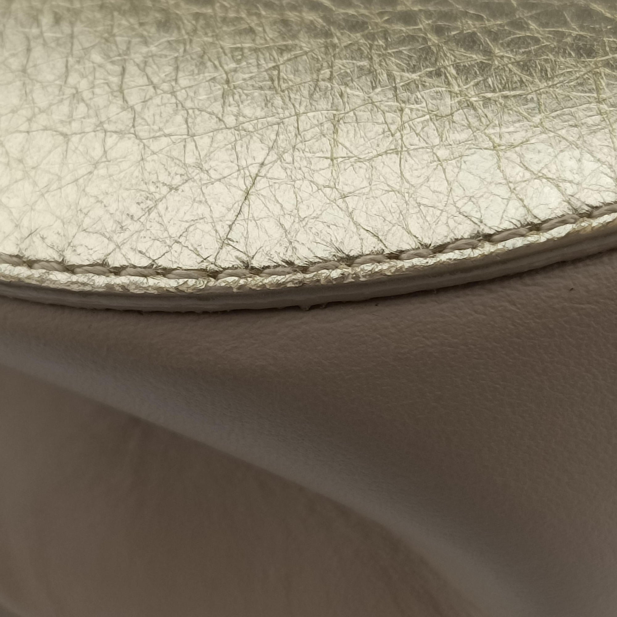 Pre-owned Chloe DREW Pink×Gold Leather  shoulderbag | stylenewstar