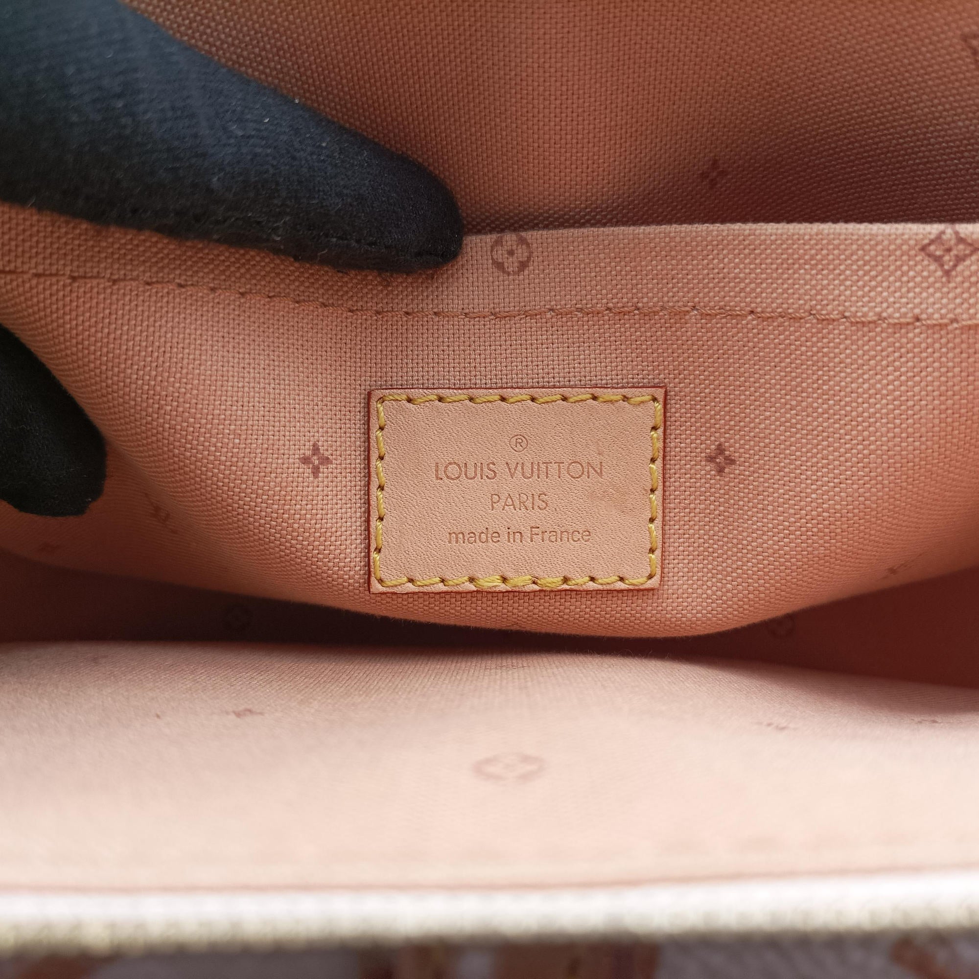 Maxi Pochette Accessoires Ivory x Brown PVC-coated canvas M20920 IC Chipマキシ ポシェット アクセソワール アイボリーxブラウン PVCコーティングキャンバス M20920 ICチップ