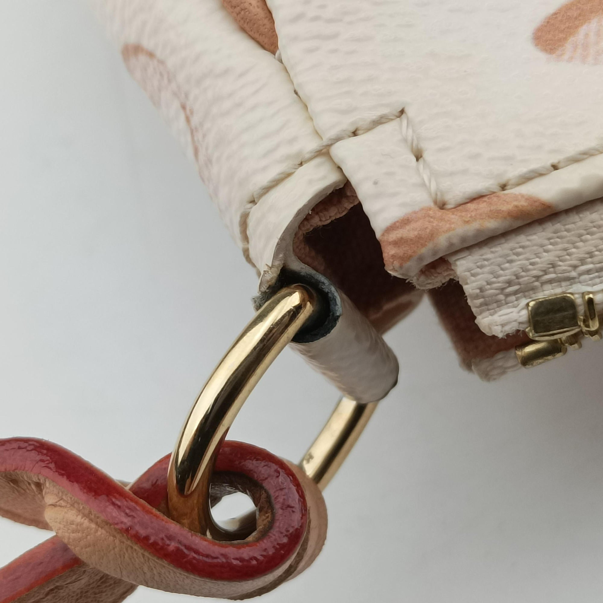 Maxi Pochette Accessoires Ivory x Brown PVC-coated canvas M20920 IC Chipマキシ ポシェット アクセソワール アイボリーxブラウン PVCコーティングキャンバス M20920 ICチップ