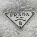 Pre-owned Prada Re-Edition2000 White Terry cloth 1NE515 handbag | stylenewstar