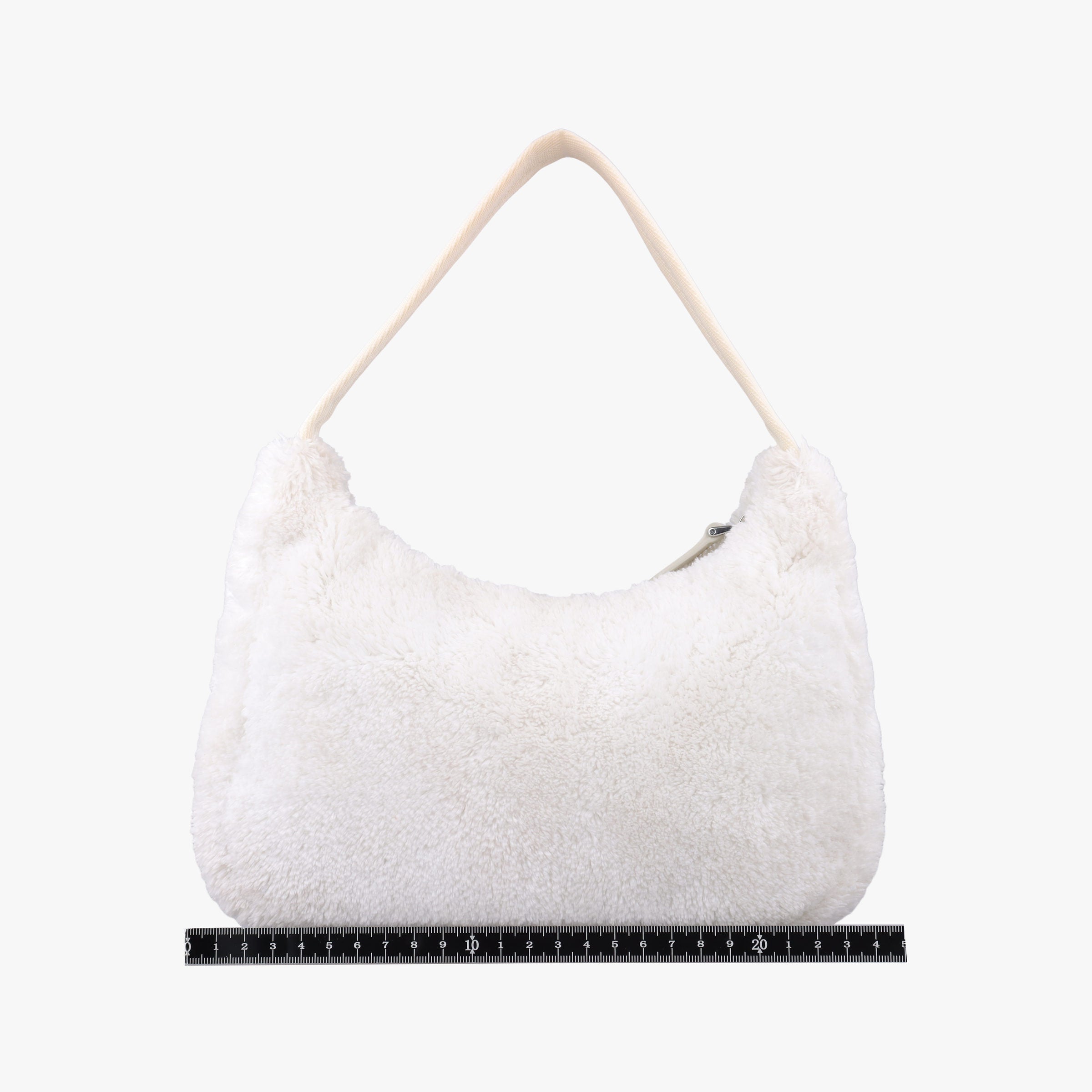 Pre-owned Prada Re-Edition2000 White Terry cloth 1NE515 handbag | stylenewstar