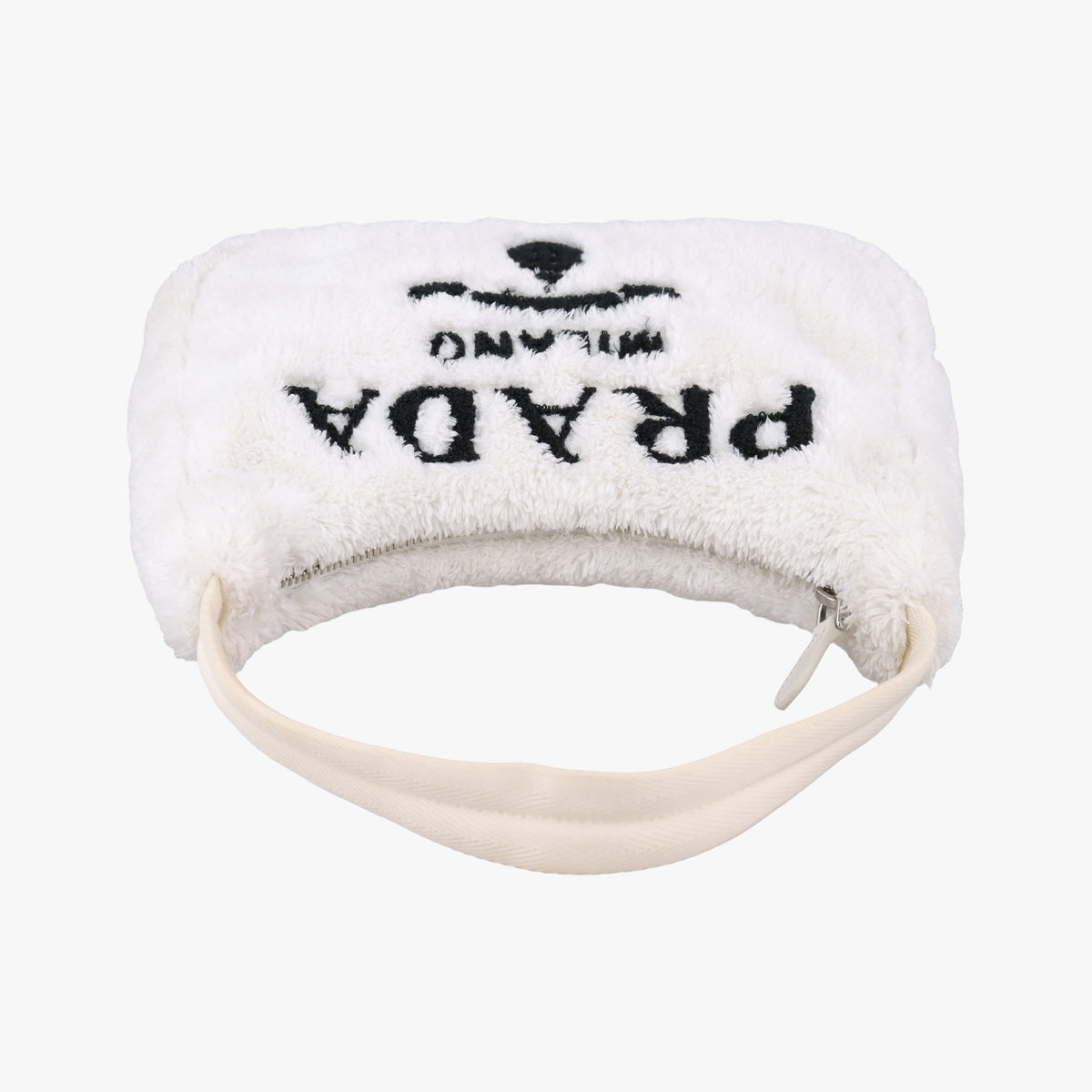 Pre-owned Prada Re-Edition2000 White Terry cloth 1NE515 handbag | stylenewstar