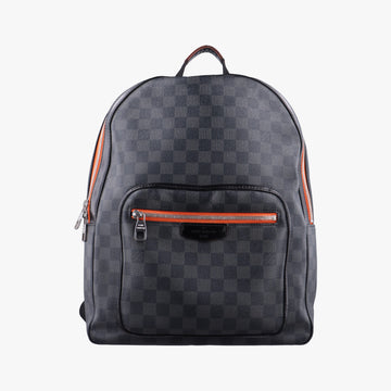 Pre-owned Louis Vuitton Josh Noir×orange Damier Graphite N42403 backpack/rucksack | stylenewstar