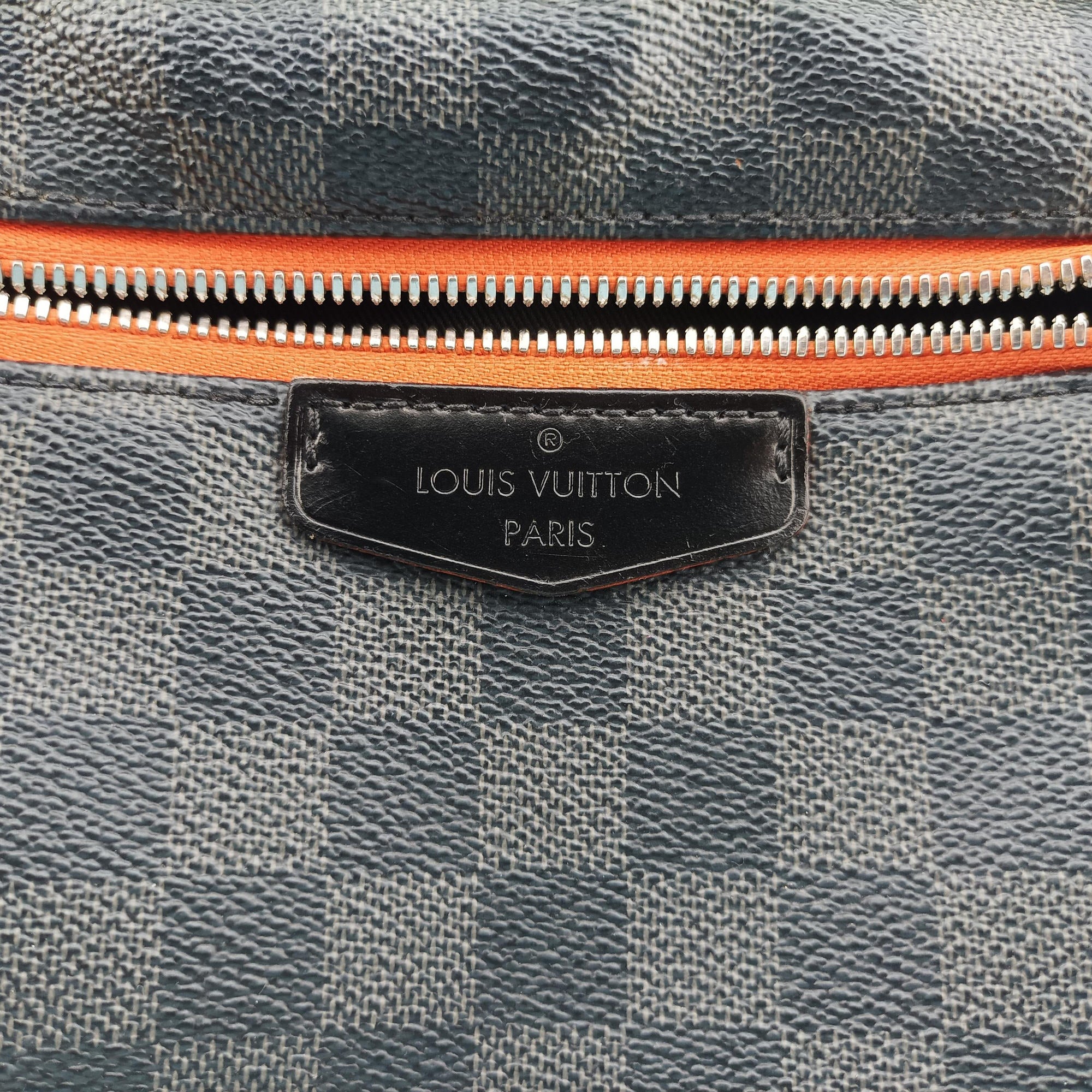 Pre-owned Louis Vuitton Josh Noir×orange Damier Graphite N42403 backpack/rucksack | stylenewstar