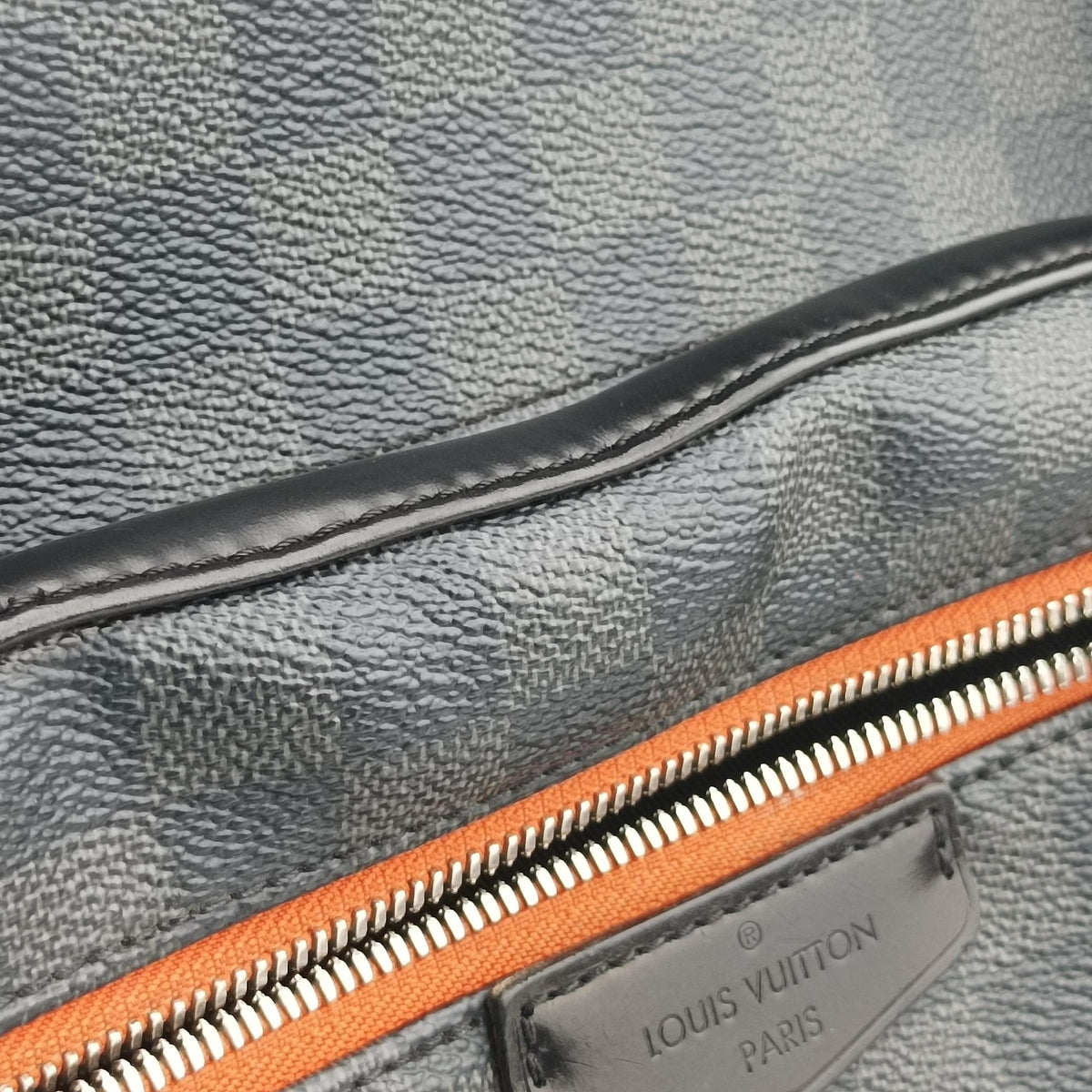 Pre-owned Louis Vuitton Josh Noir×orange Damier Graphite N42403 backpack/rucksack | stylenewstar