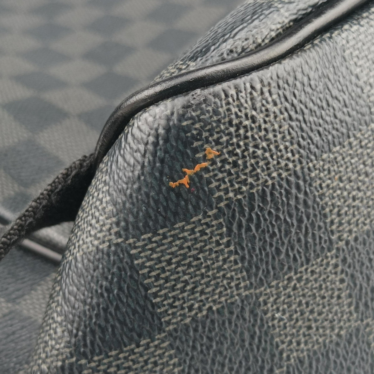 Pre-owned Louis Vuitton Josh Noir×orange Damier Graphite N42403 backpack/rucksack | stylenewstar