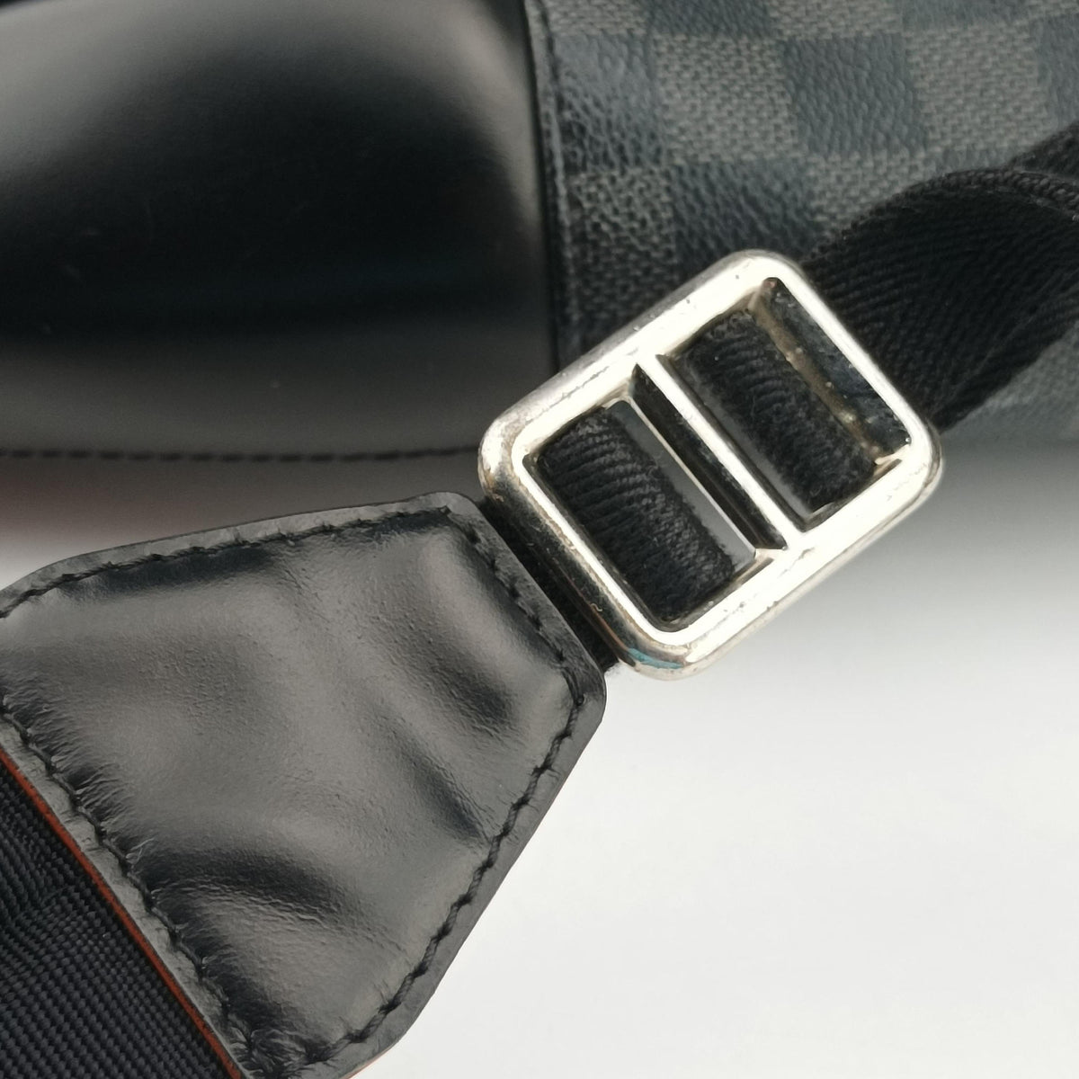 Pre-owned Louis Vuitton Josh Noir×orange Damier Graphite N42403 backpack/rucksack | stylenewstar