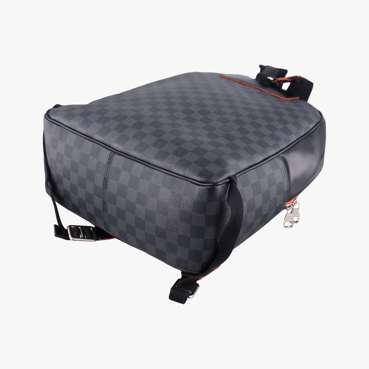 Pre-owned Louis Vuitton Josh Noir×orange Damier Graphite N42403 backpack/rucksack | stylenewstar
