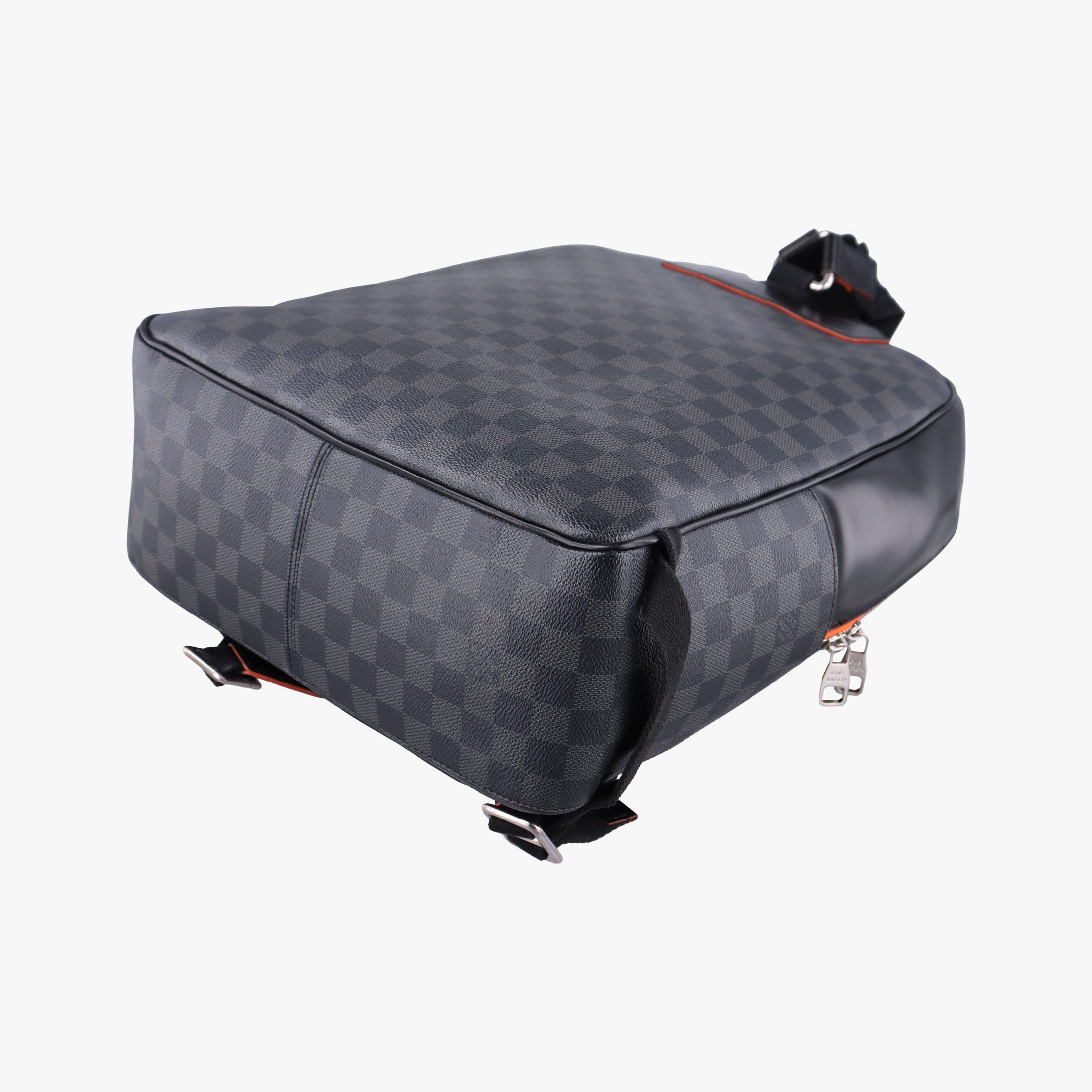 Pre-owned Louis Vuitton Josh Noir×orange Damier Graphite N42403 backpack/rucksack | stylenewstar