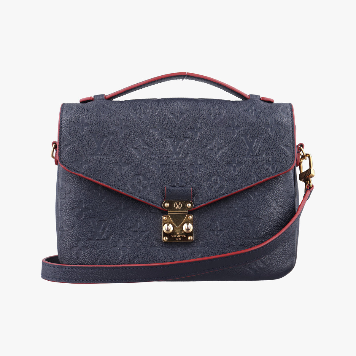 Pochette MéTIS MM Navy×Marine Rouge Monogram Empreinte M44071 AR1187ポシェットメティスMM ネイビー×マリーヌルージュ モノグラム アンプラント M44071 AR1187