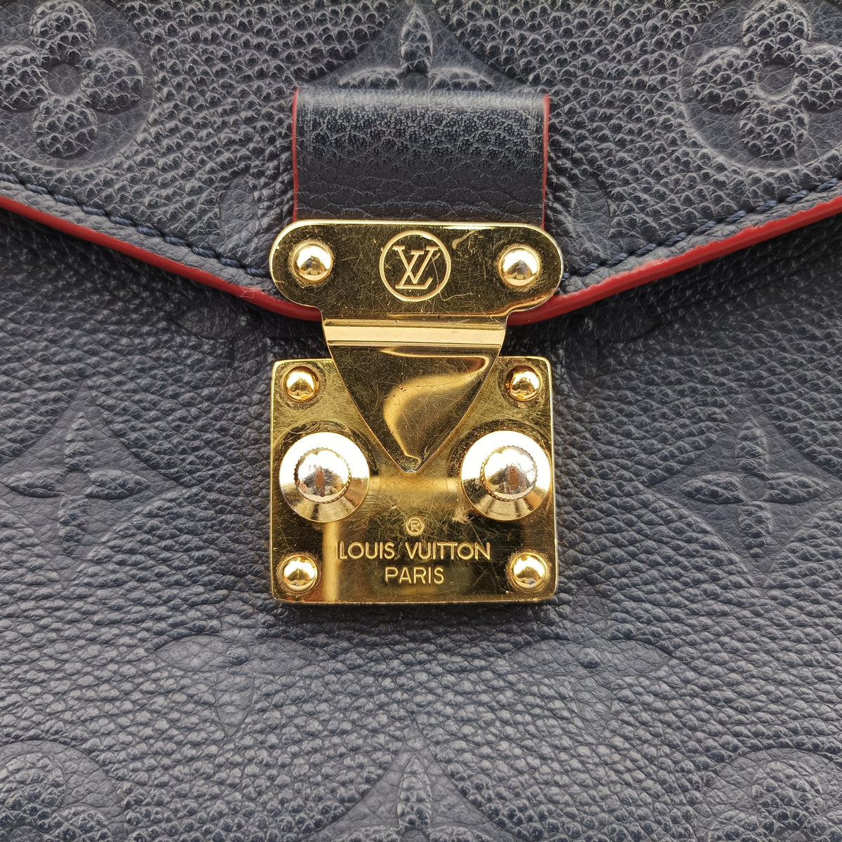 Pochette MéTIS MM Navy×Marine Rouge Monogram Empreinte M44071 AR1187ポシェットメティスMM ネイビー×マリーヌルージュ モノグラム アンプラント M44071 AR1187