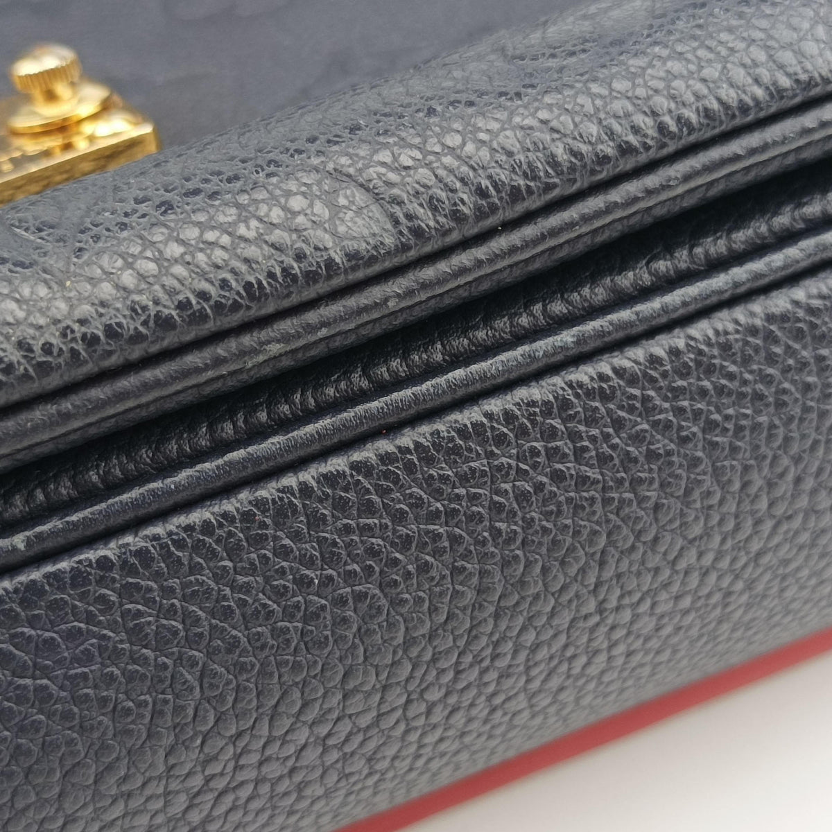 Pochette MéTIS MM Navy×Marine Rouge Monogram Empreinte M44071 AR1187ポシェットメティスMM ネイビー×マリーヌルージュ モノグラム アンプラント M44071 AR1187