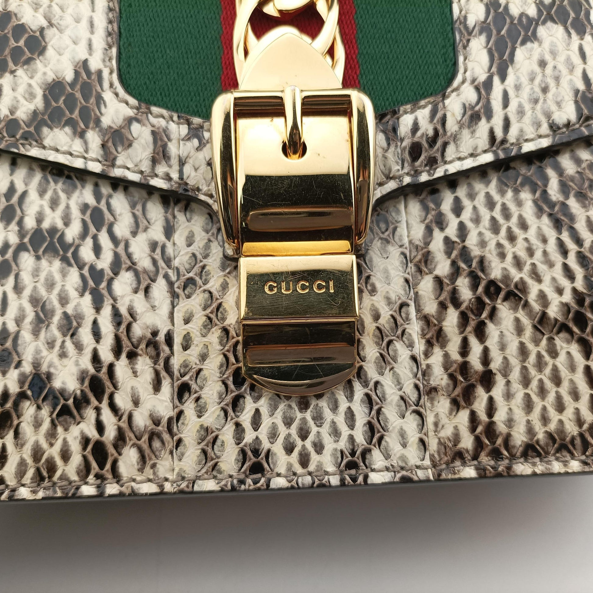 Sylvie Beige×Multi Snakeskin×Leather 421882 C019986908シルヴィ ベージュ×マルチ ヘビ革 421882 C019986908