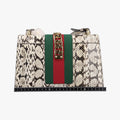 Sylvie Beige×Multi Snakeskin×Leather 421882 C019986908シルヴィ ベージュ×マルチ ヘビ革 421882 C019986908