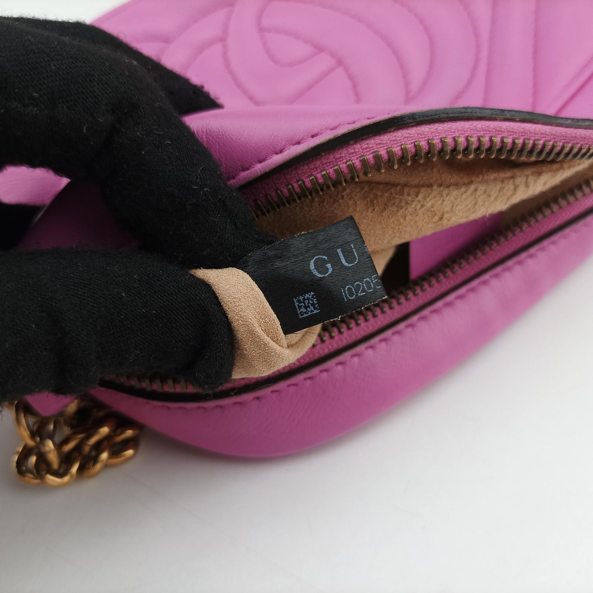 GG Marmont Pink Leather 448065 I020588318GGマーモント ピンク レザー 448065 I020588318