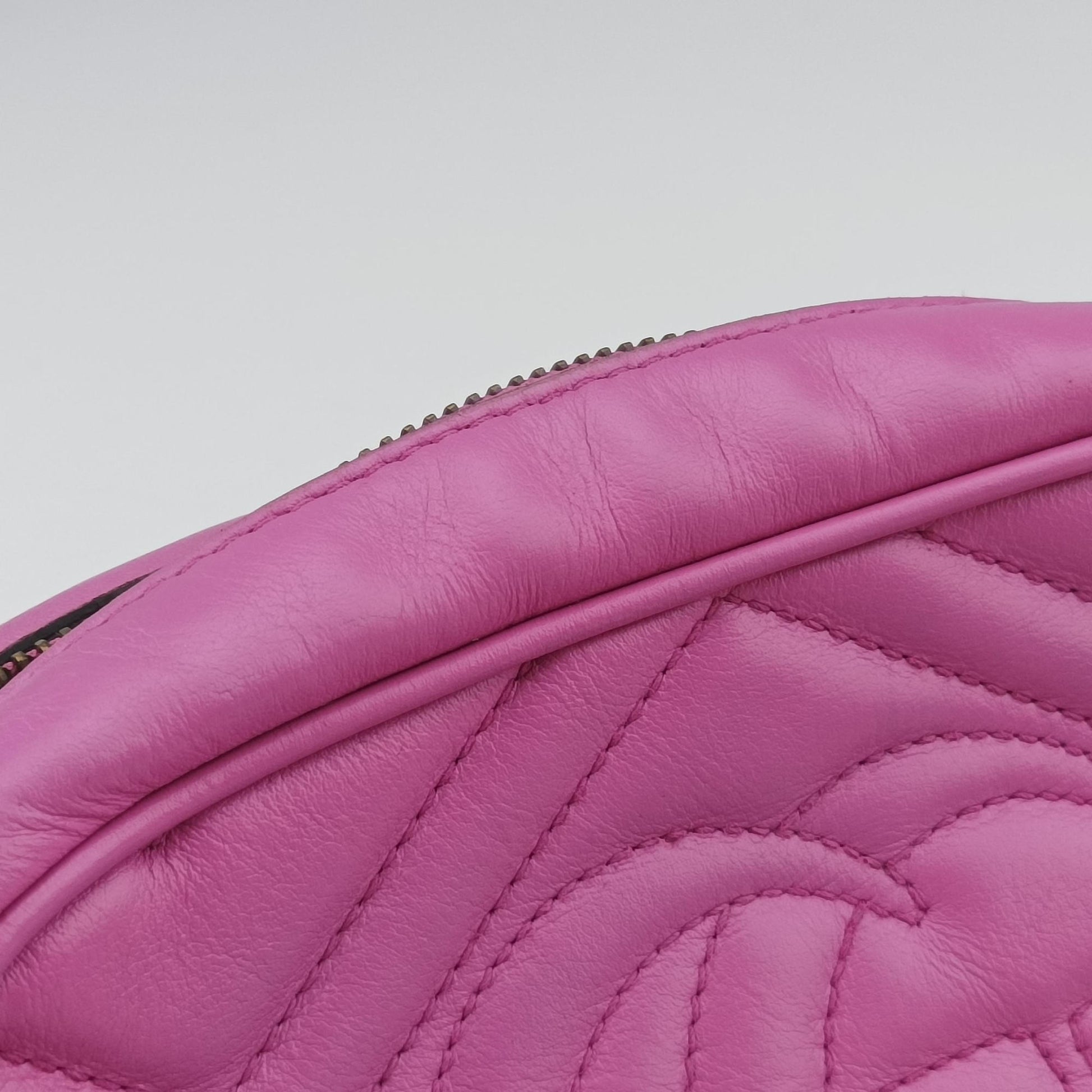 GG Marmont Pink Leather 448065 I020588318GGマーモント ピンク レザー 448065 I020588318